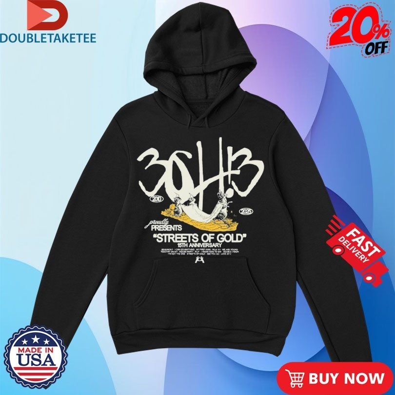 Official 3oh!3 15th Anniversary Of Streets Of Gold Shirts
