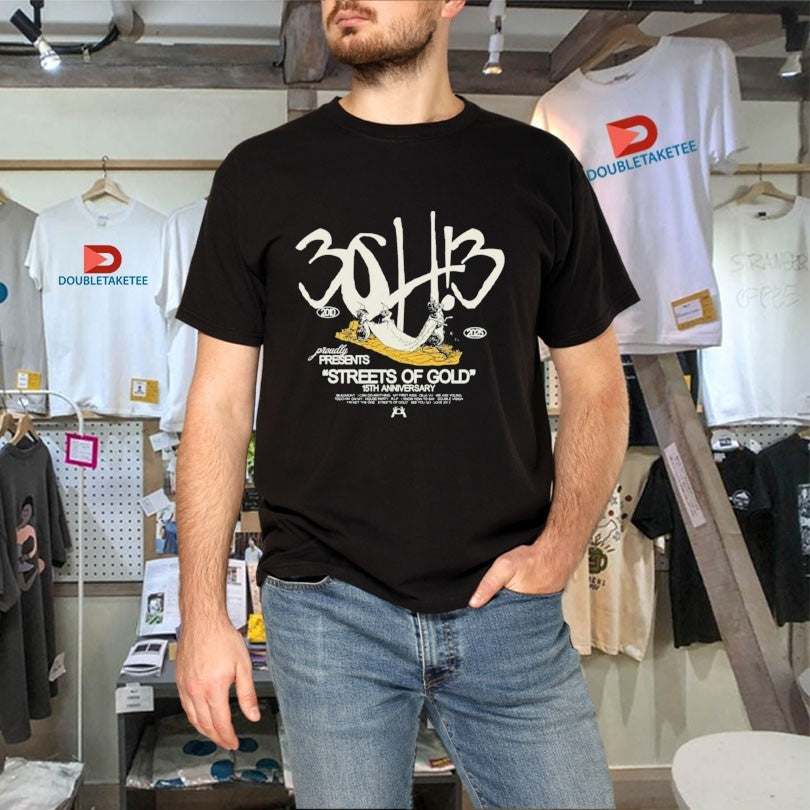Official 3oh!3 15th Anniversary Of Streets Of Gold Shirts