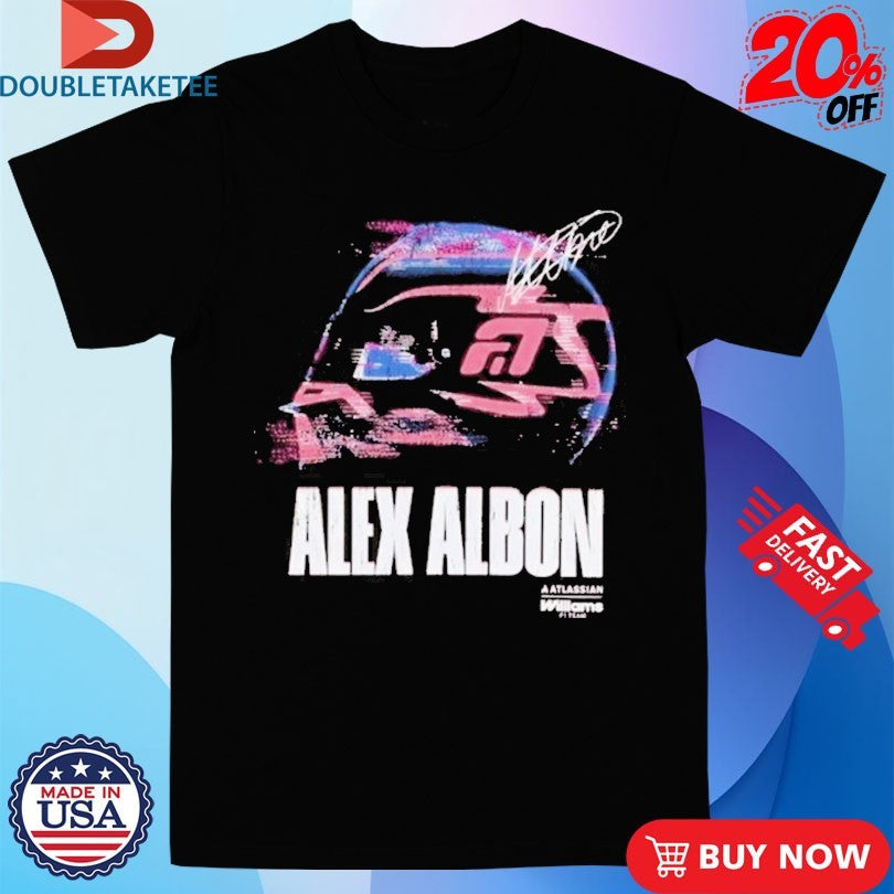 Official Alex Albon Glitch Helmet Williams F1 Shirts