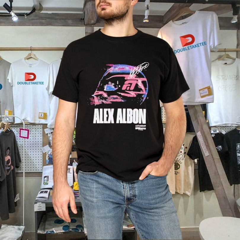 Official Alex Albon Glitch Helmet Williams F1 Shirts