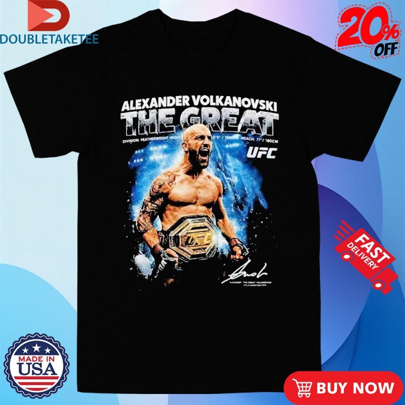 Official Alexander Volkanovski The Great UFC 325 World Featherweight Champion 2026 Shirts