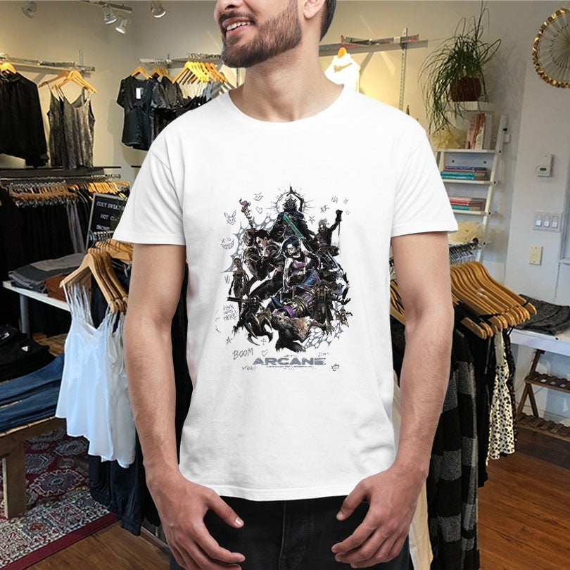 Official Arcane League Of Legends Arcane Anniversary Shirts
