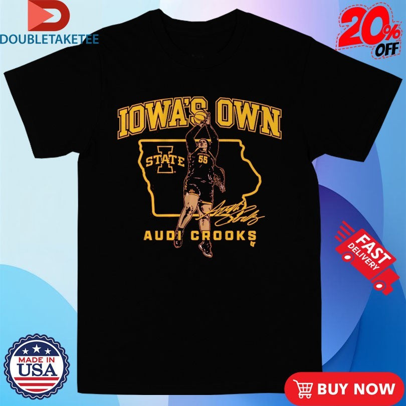 Official Audi Crooks State Star Iowa’s Own State Cyclones Basketball Shirts