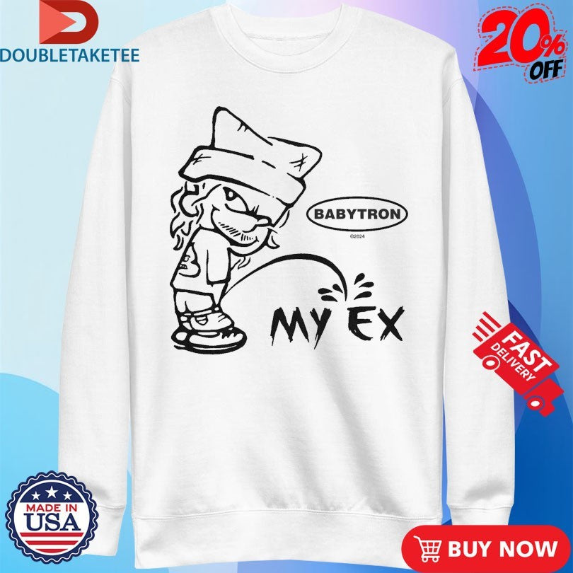 Official Babytron My Ex Peeing Shirts