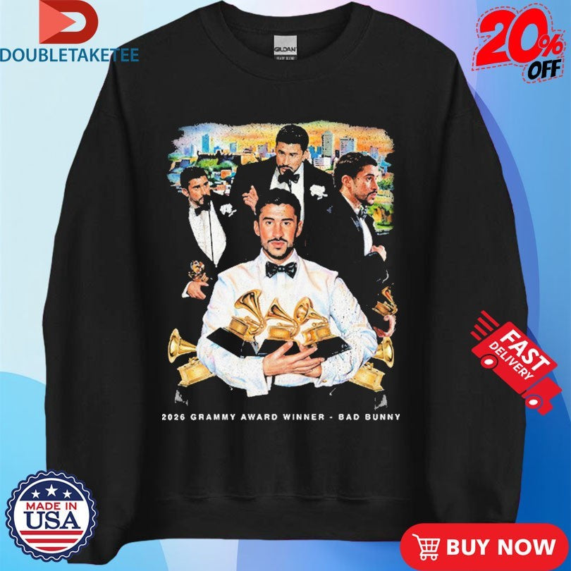 Official Bad Bunny 2026 Grammy Award Winner Album Of The Year Shirts