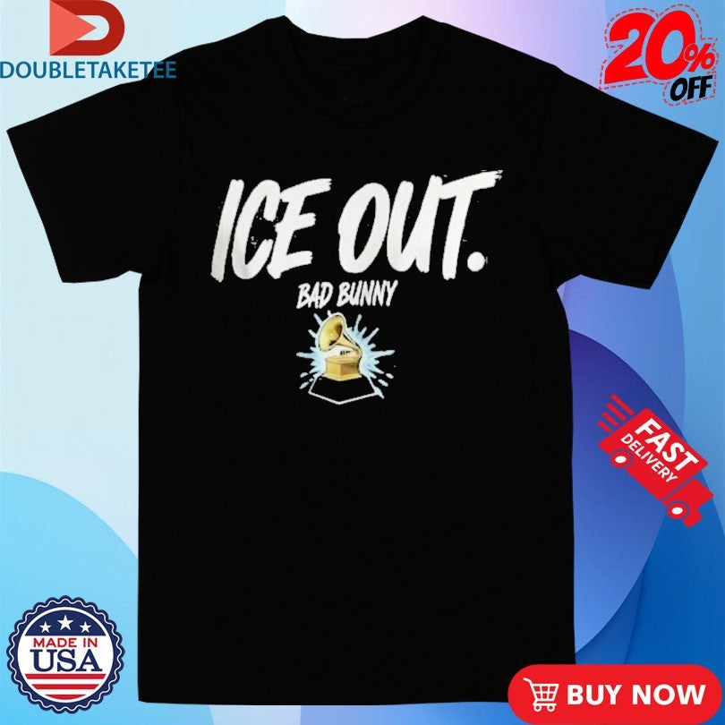 Official Bad Bunny Ice Out Grammy 2026 Award Abolish ICE Shirts