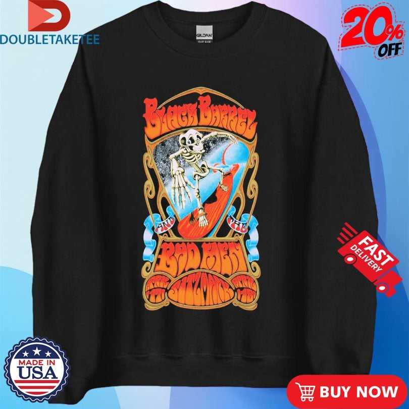 Official Black Barrel And The Bad Men Apr 17-18 2026 Syracuse NY Skeleton Shirts