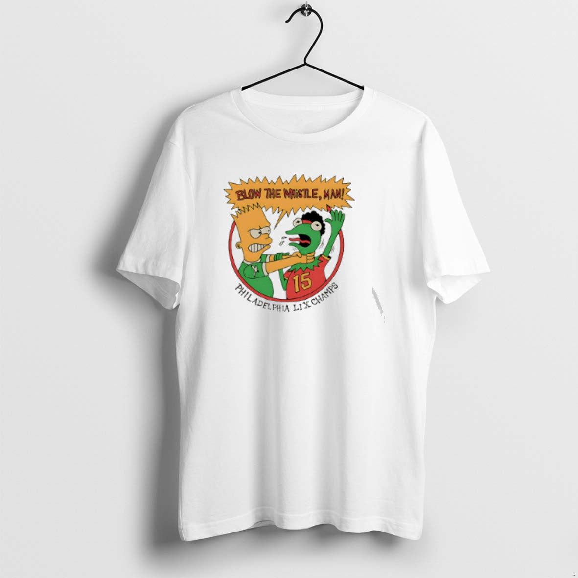 Official Blow The Whistle Man Philadelphia Lix Champs The Simpsons T-Shirts, Hoodie, Sweatshirt | DripVista.com