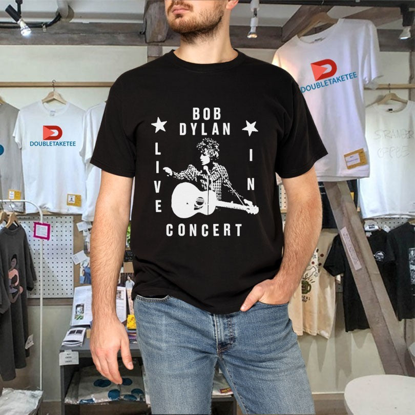 Official Bob Dylan Live In Concert Guitar Shirts