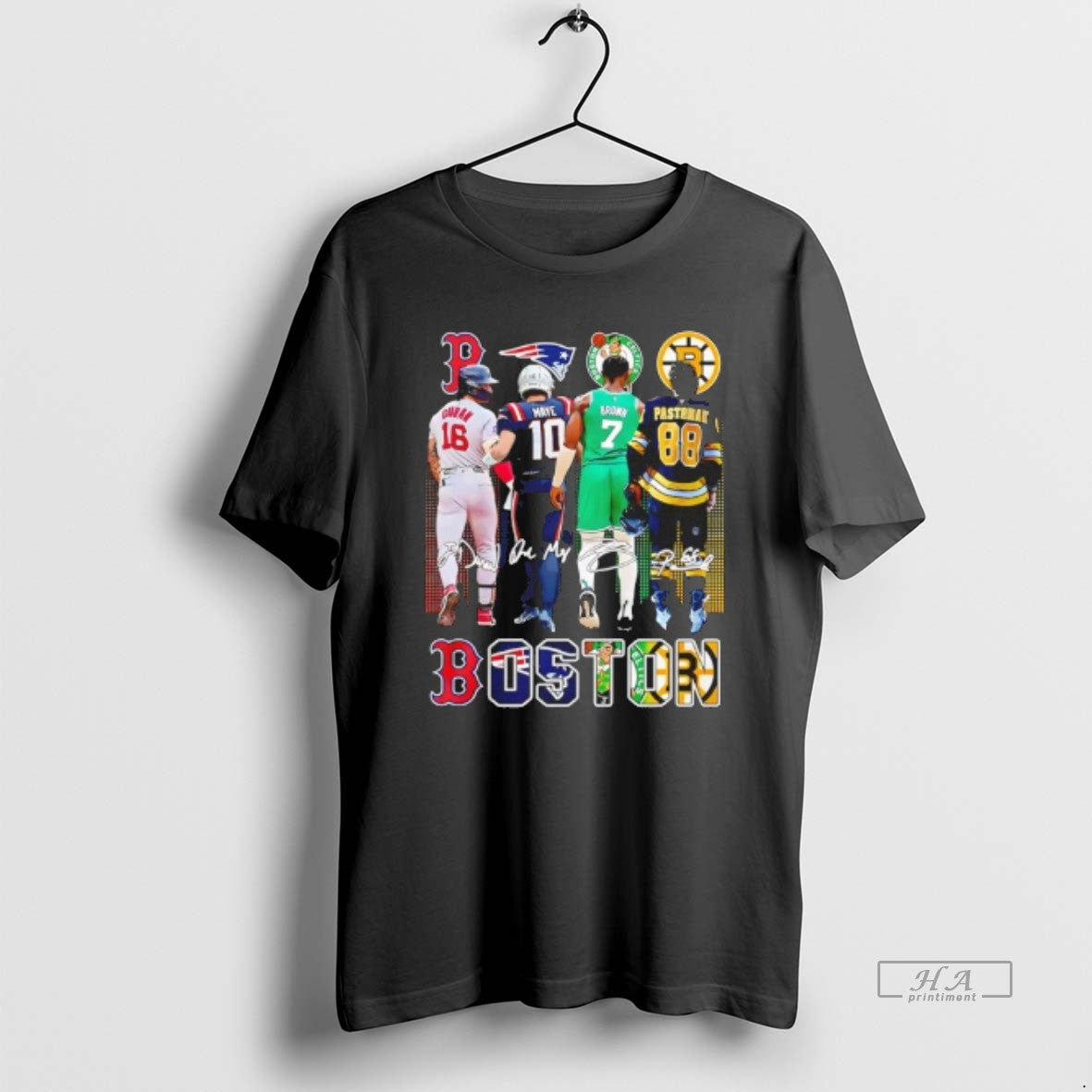 Official Boston Celtics Brown Bruins Pastrnak Patriots Maye Red Sox Duran City Skyline T-Shirts, Hoodie, Sweatshirt