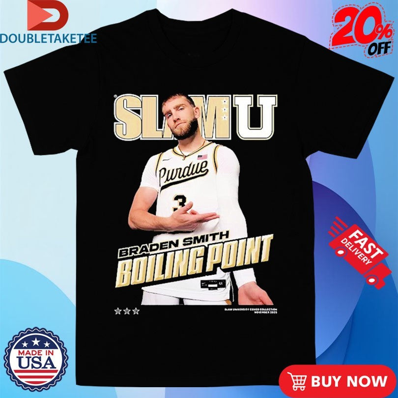Official Braden Smith Boiling Point Purdue Boilermakers SlamU Shirts