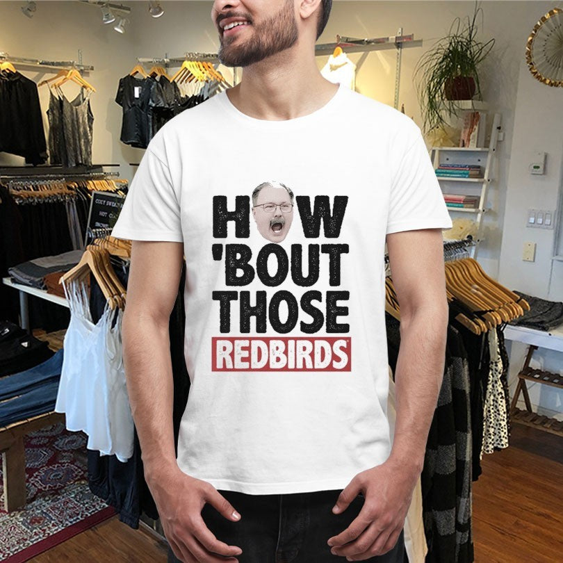 Official Brock Spack How ‘Bout Those Illinois State Redbirds Head T-shirt!s