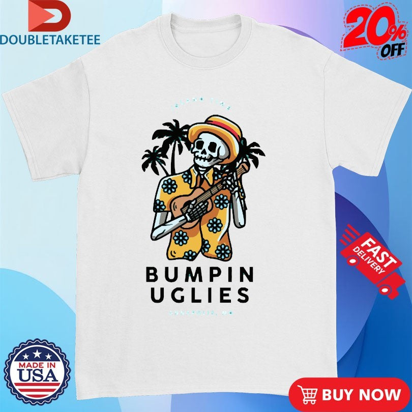 Official Bumpin Uglies Island Time Ukulele Skeleton Guitar Shirts