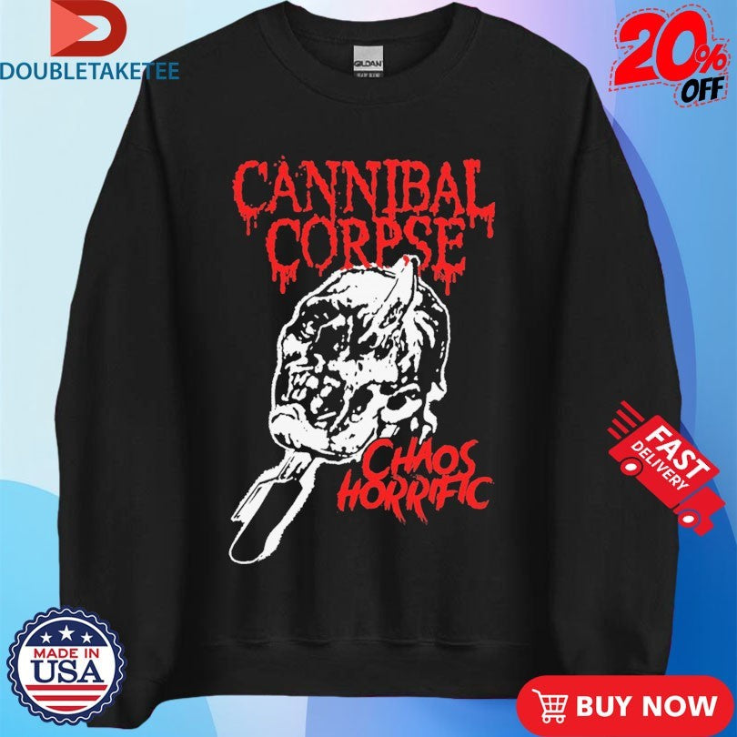 Official Cannibal Corpse Chaos Horrific Skull Shirts