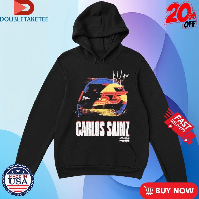 Official Carlos Sainz Kids Glitch Helmet Williams F1 Shirts