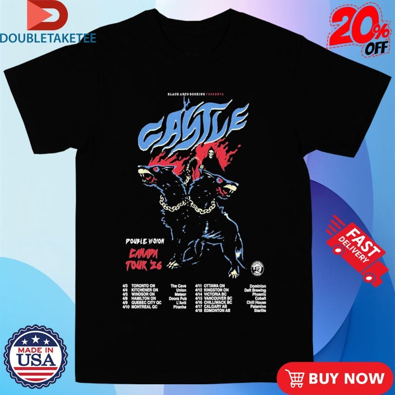 Official Castle Canada Tour 2026 Dates Shirts