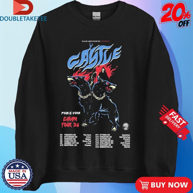 Official Castle Canada Tour 2026 Dates Shirts