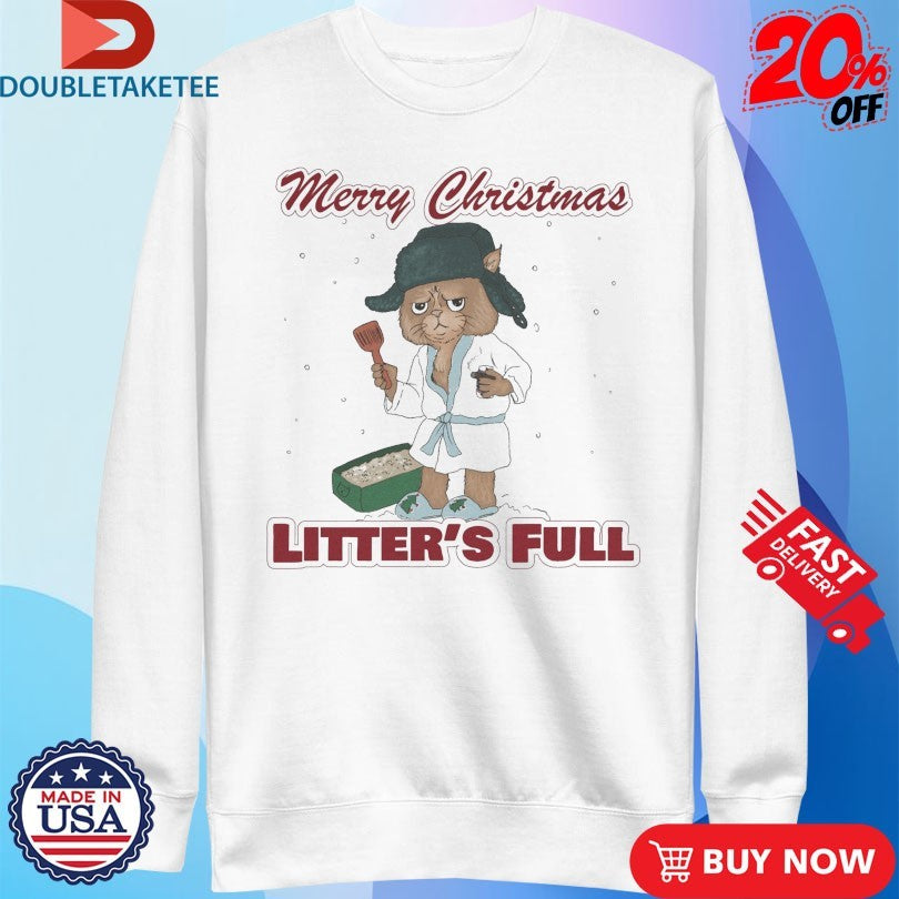 Official Cat Merry Christmas Litter’s Full Shirts