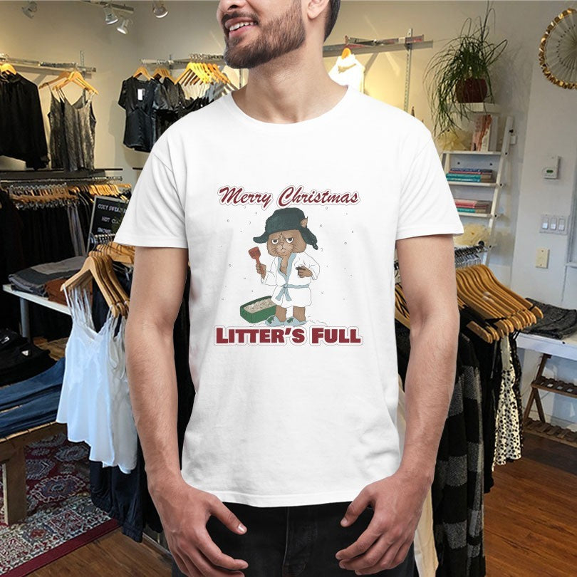 Official Cat Merry Christmas Litter’s Full Shirts