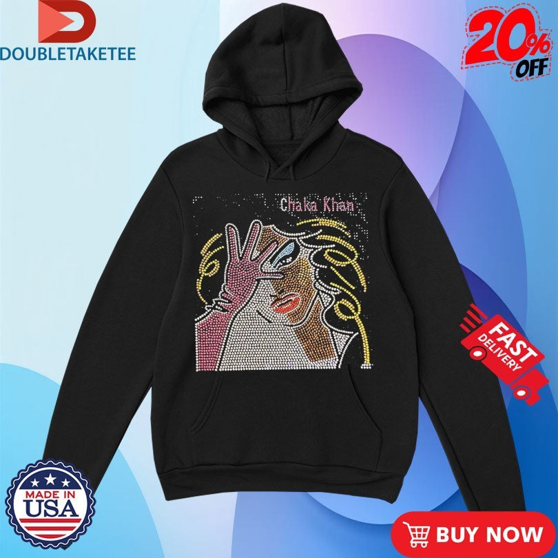 Official Chaka Khan Illustration Blinged Out Shirts