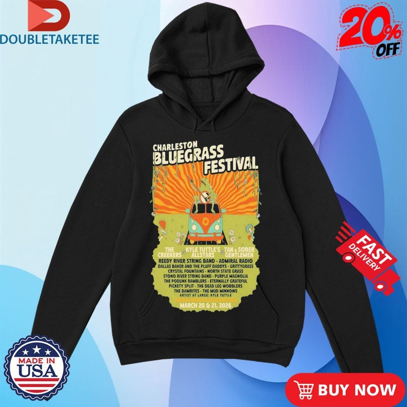 Official Charleston Bluegrass Festival In Charleston SC On March 20-21 2026 Shirts