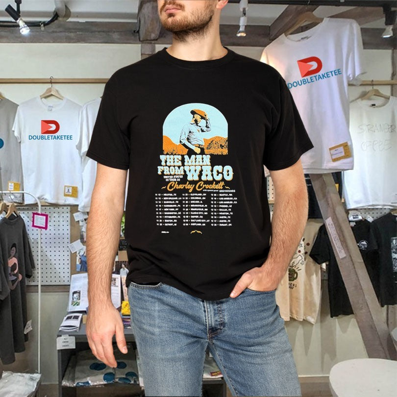 Official Charley Crockett The Man From Waco US Tour 2022 Dates Shirts