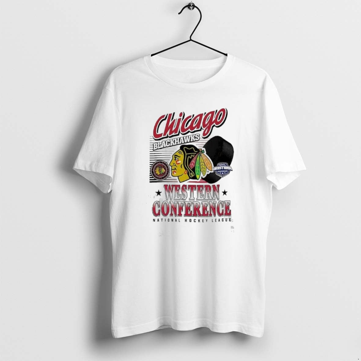 Official Chicago Blackhawks Nhl Wastern Conference Logo And Ball T-Shirts, Hoodie, Sweatshirt | DripVista.com