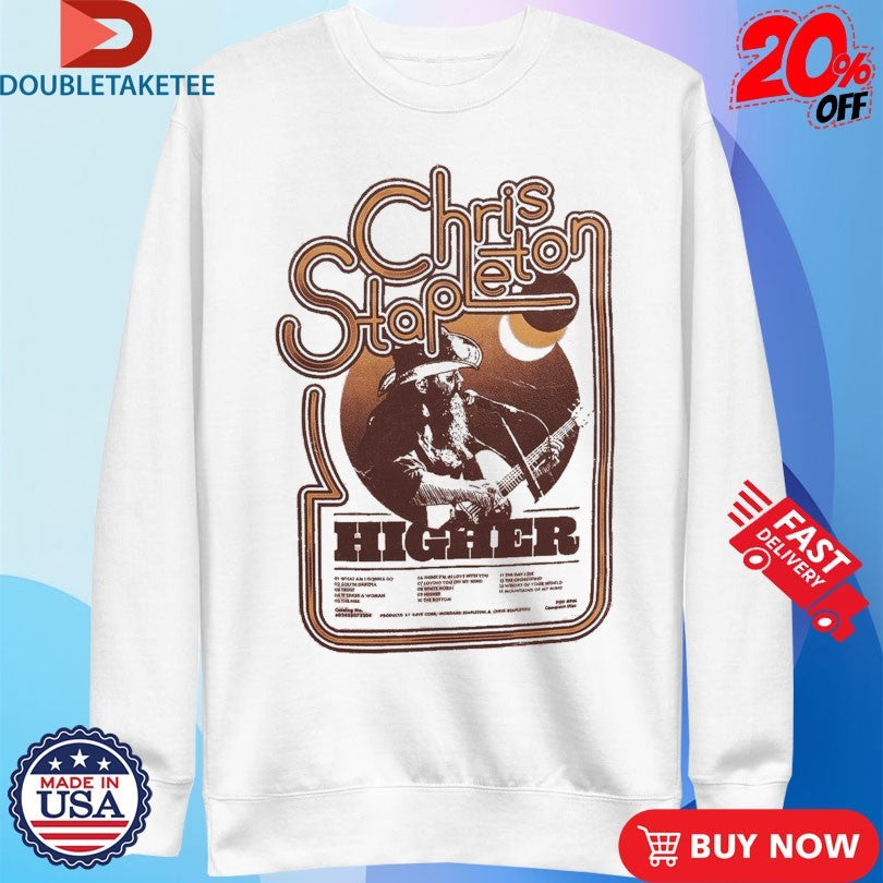 Official Chris Stapleton Higher Tracklist Shirts