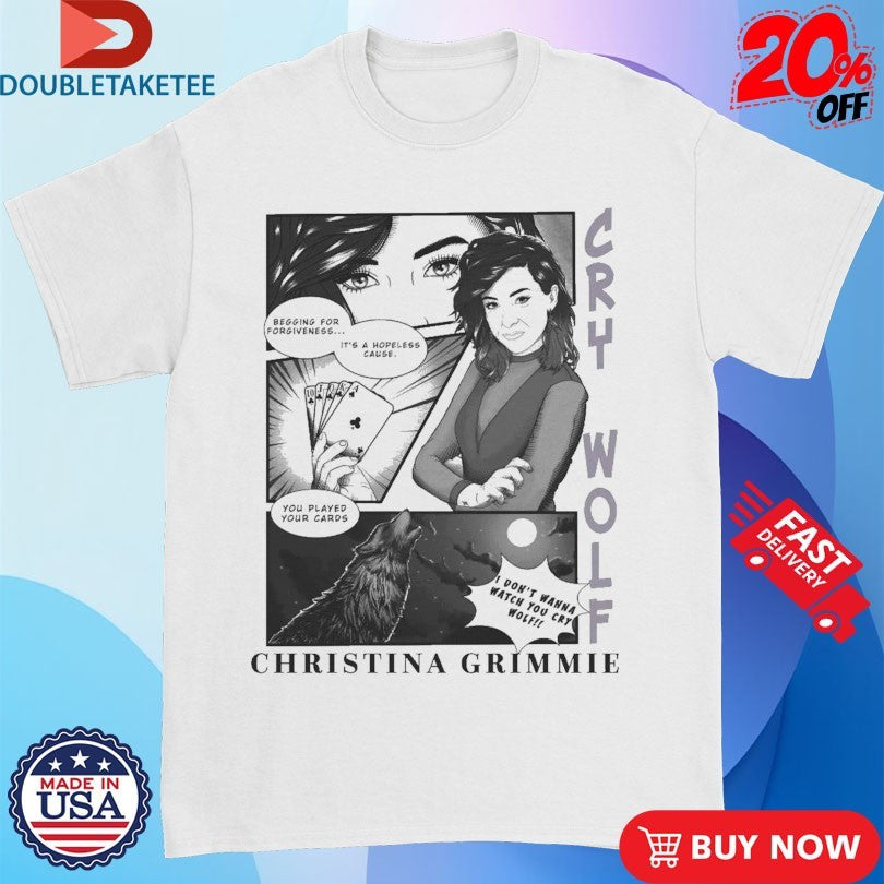 Official Christina Grimmie Cry Wolf Comic Shirts