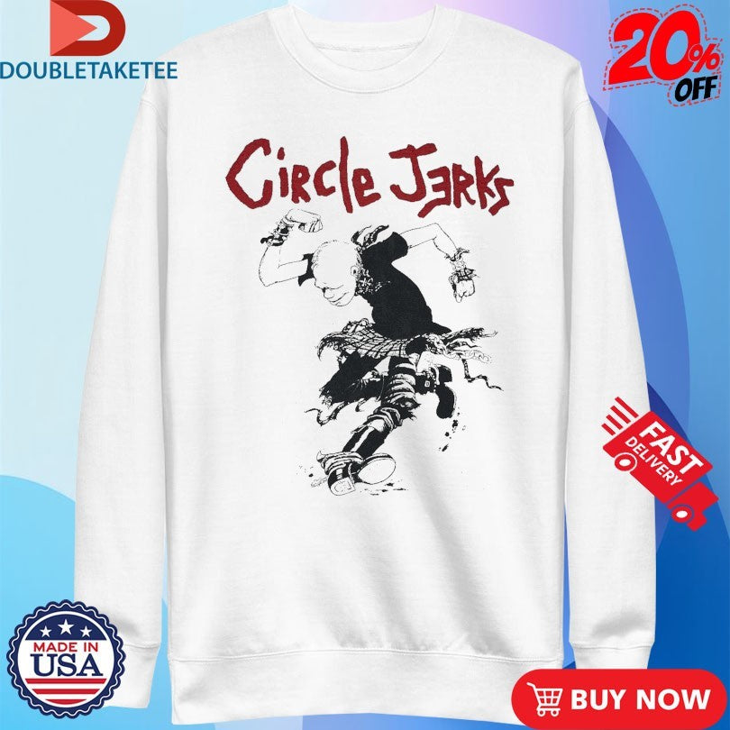 Official Circle Jerks Skankin Shirts