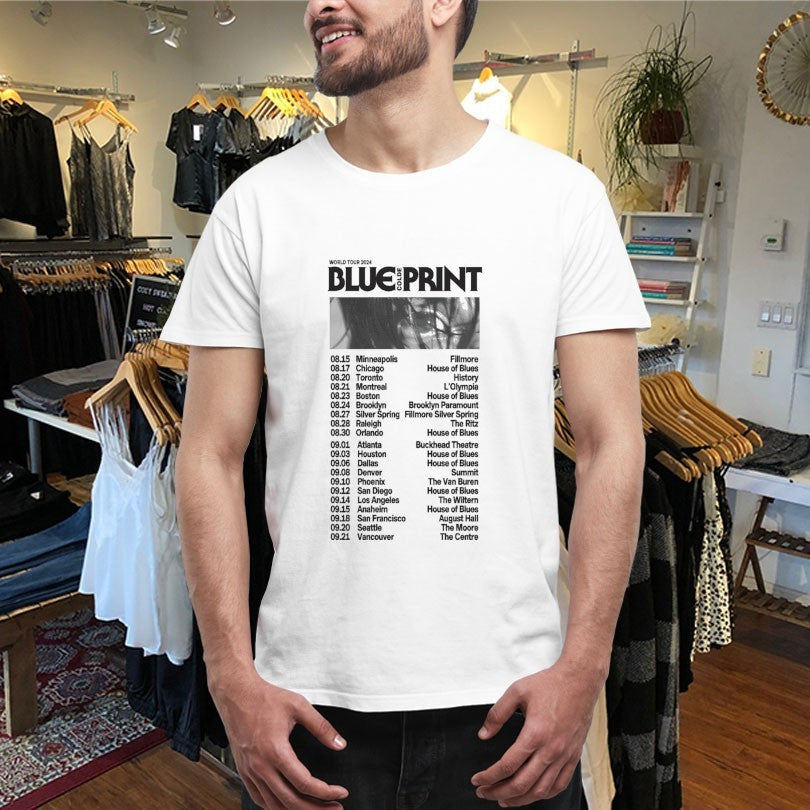 Official Colde Blueprint World Tour 2024 Shirts