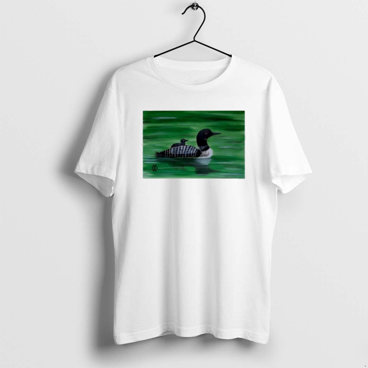 Official Common Loon With Baby On Back T-Shirts, Hoodie, Sweatshirt | DripVista.com