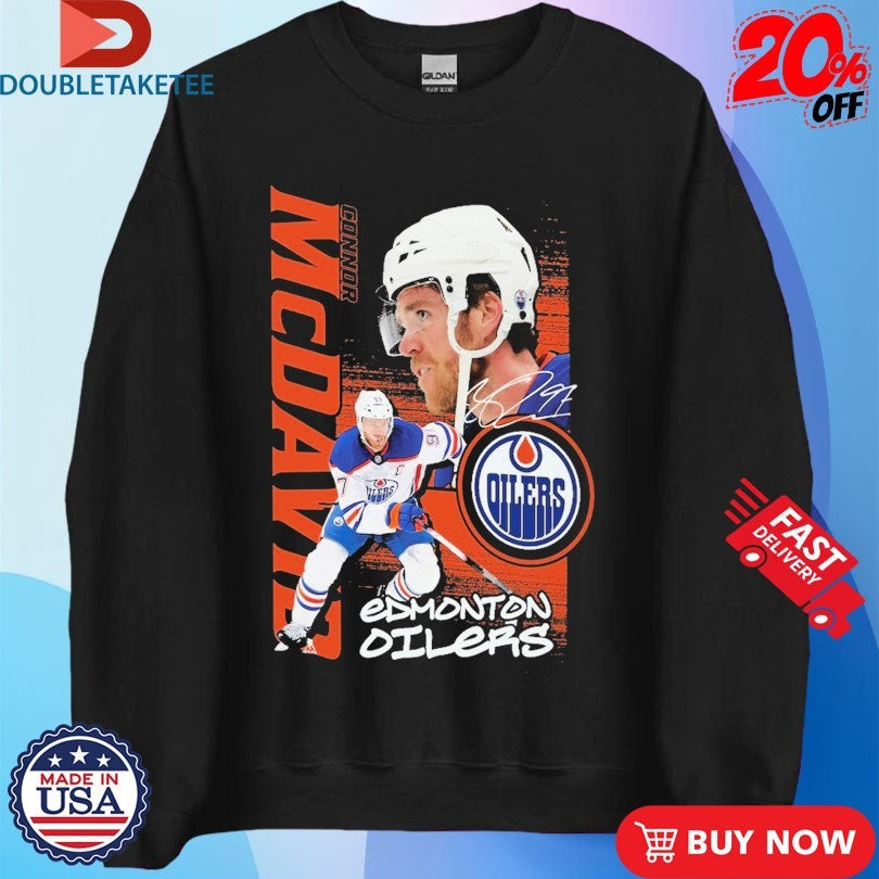 Official Connor McDavid Edmonton Oilers Playmaker NHL Signature Shirts