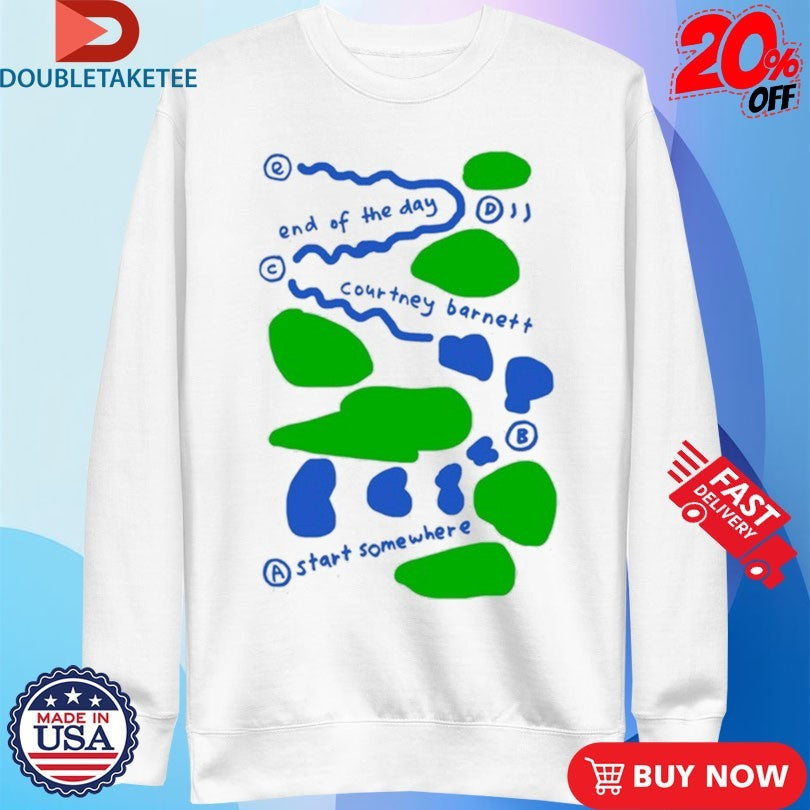 Official Courtney Barnett End Of The Day Start Somewhere Shirts