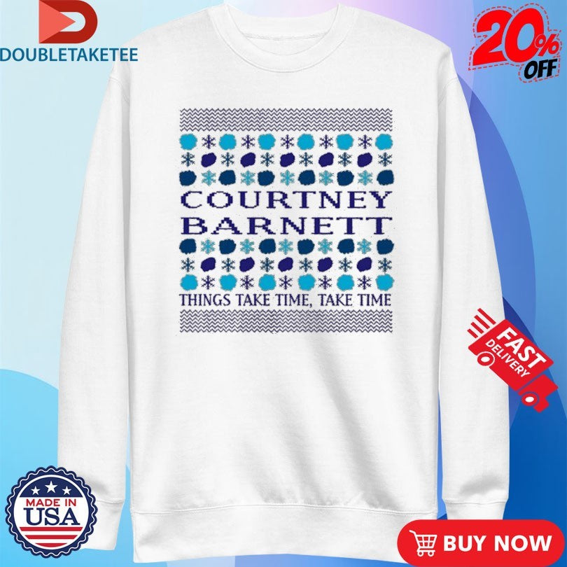 Official Courtney Barnett Things Take Time Holiday Ugly Christmas Shirts
