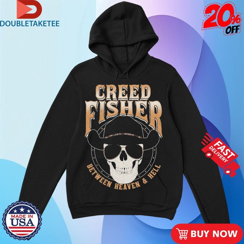 Official Creed Fisher Between Heaven And Hell Skull Shirts