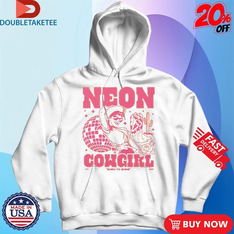 Official Dan And Shay Neon Cowgirl Born To Shine Disco Cactus Boots Shirts