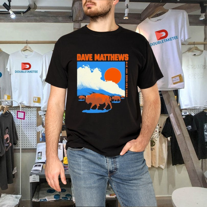 Official Dave Matthews Band Big Sky Motana Event 2025 Bison Shirts