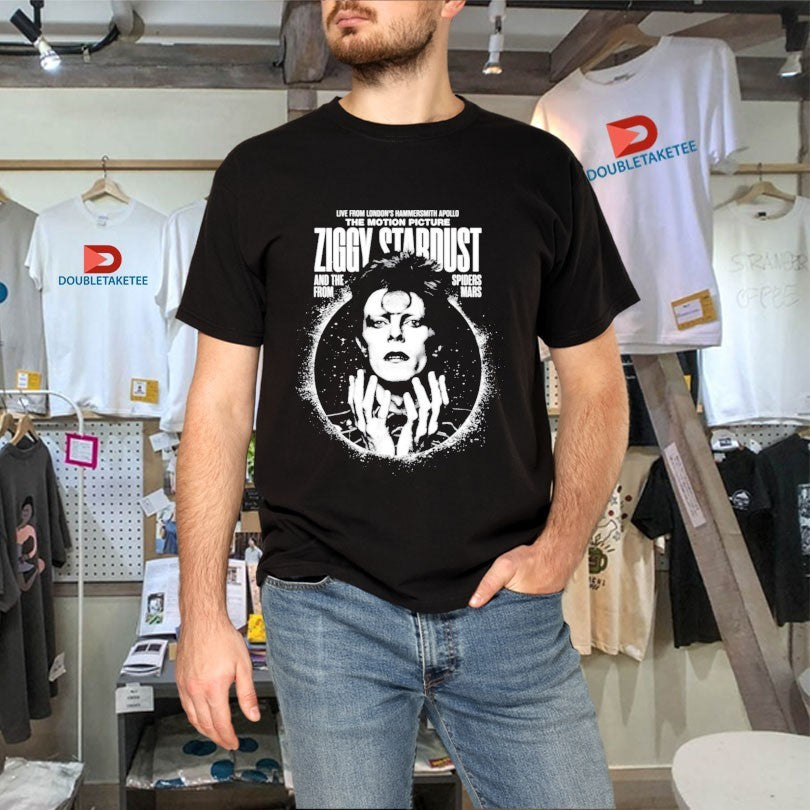 Official David Bowie Ziggy Stardust and The Spiders From Mars Motion Picture Shirts