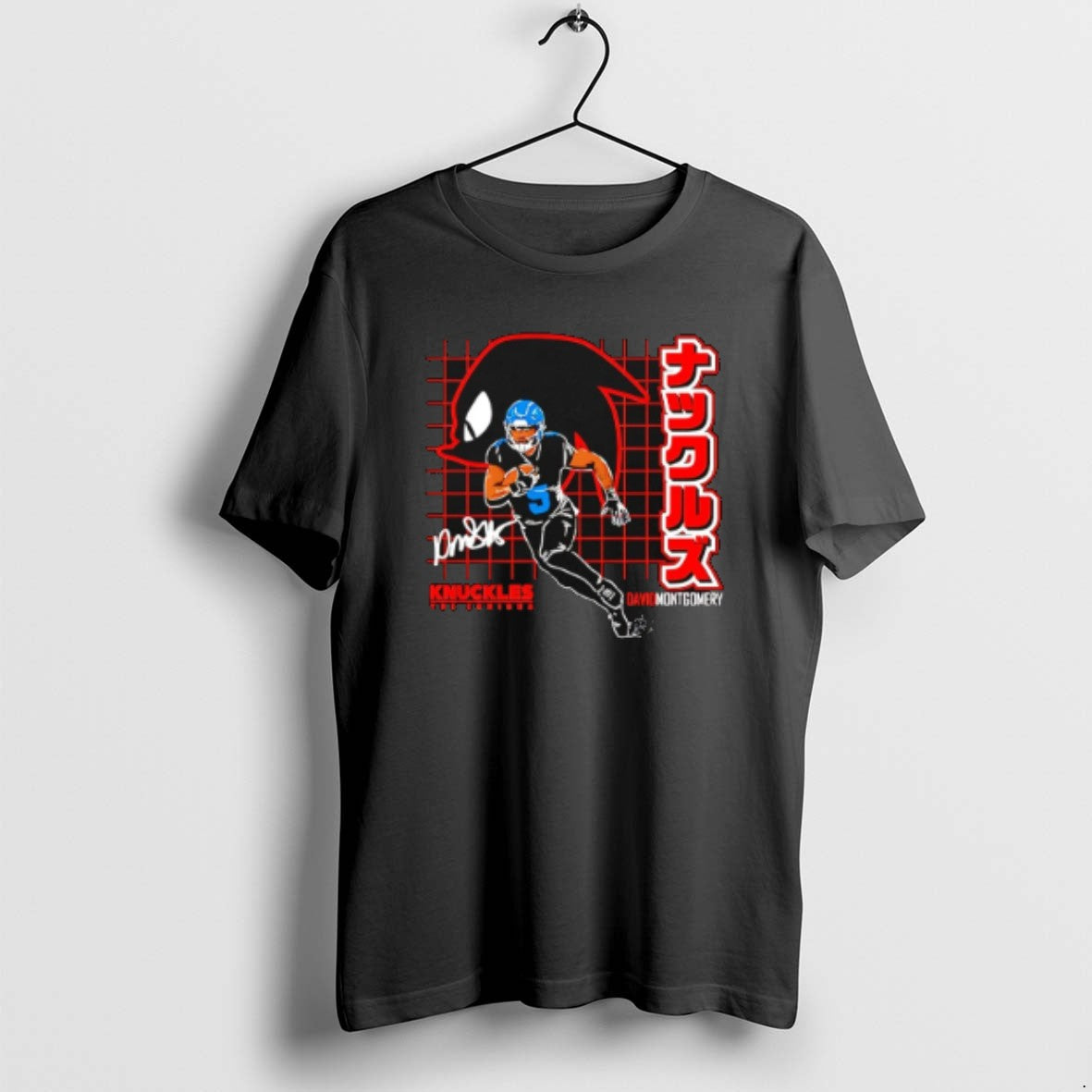 Official David Montgomery Knuckles The Echidna Signature T-Shirts, Hoodie, Sweatshirt | DripVista.com