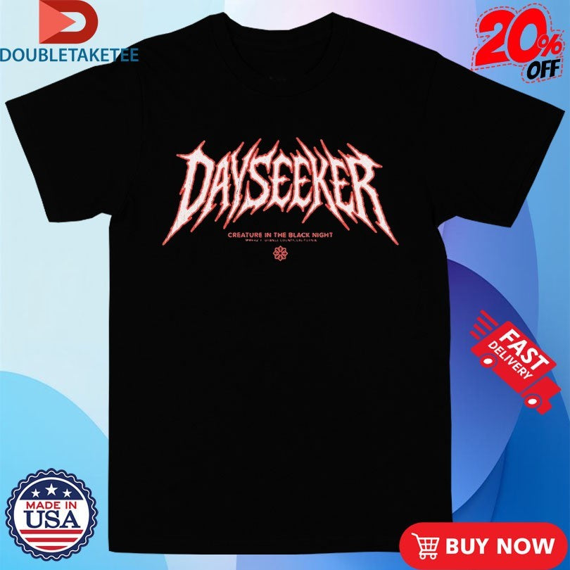 Official Dayseeker Creature In The Black Night Metal Logo Shirts