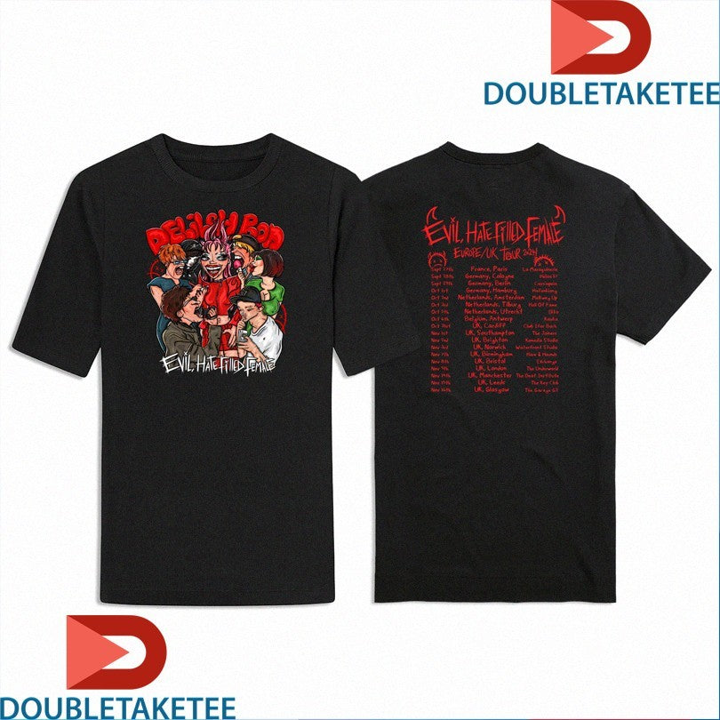 Official Delilah Bon Evil, Hate Filled Female 2024 Tour Shirts