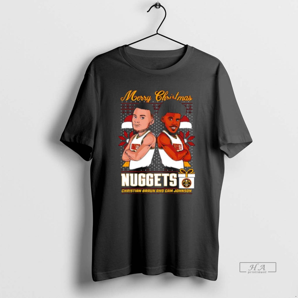 Official Denver Nuggets Christmas Braun Johnson Graphic T-Shirts, Hoodie, Sweatshirt | DripVista.com