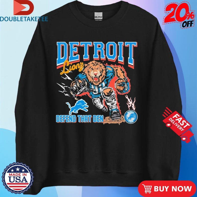 Official Detroit Lions Defend That Den Mascot Shirts