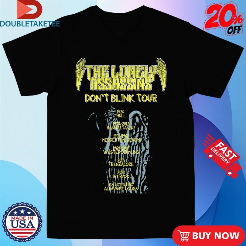 Official Doctor Who The Lonely Assassins Don’t Blink Tour Weeping Angels Shirts