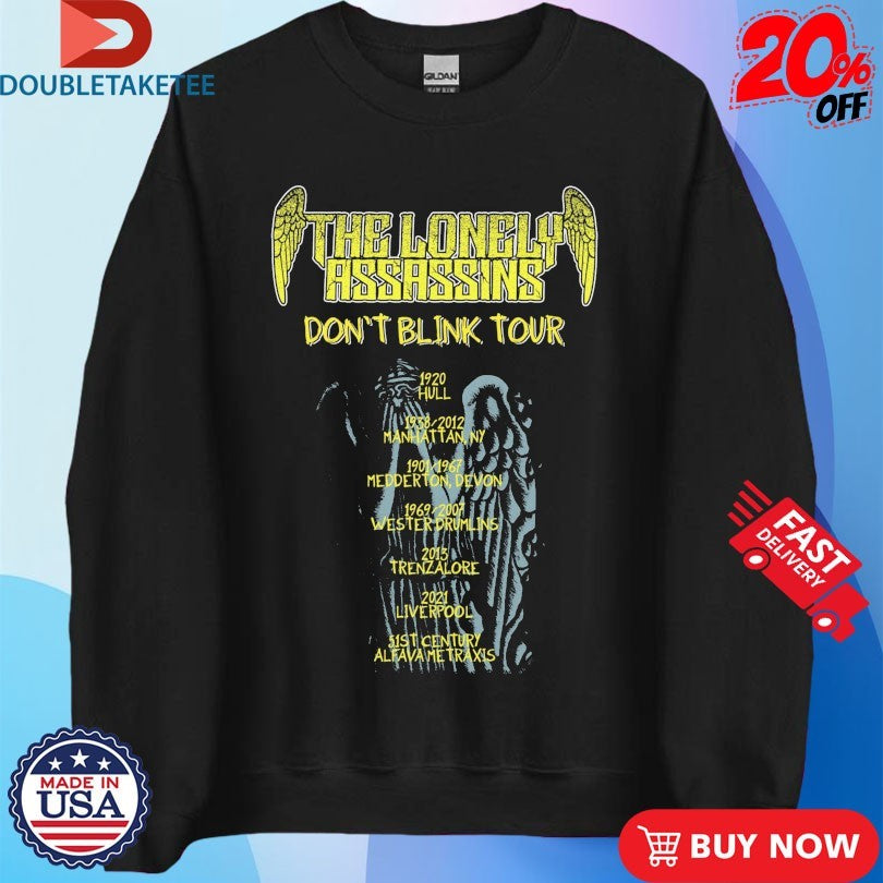 Official Doctor Who The Lonely Assassins Don’t Blink Tour Weeping Angels Shirts