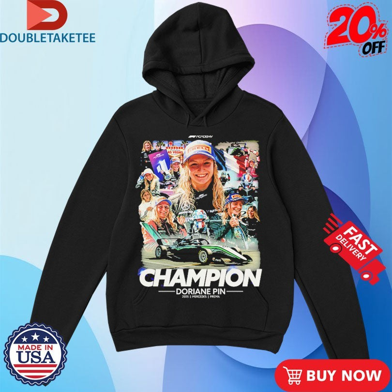 Official Doriane Pin The Champion F1 Academy Champion 2025 Mercedes Prema Shirts