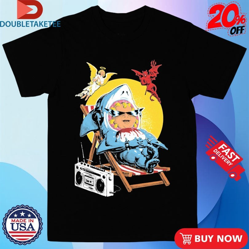 Official Drain …Is Your Friend Shark Angel And Devil Album Shirts