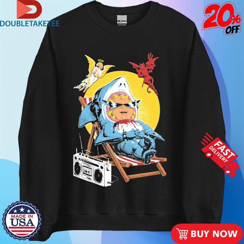 Official Drain …Is Your Friend Shark Angel And Devil Album Shirts
