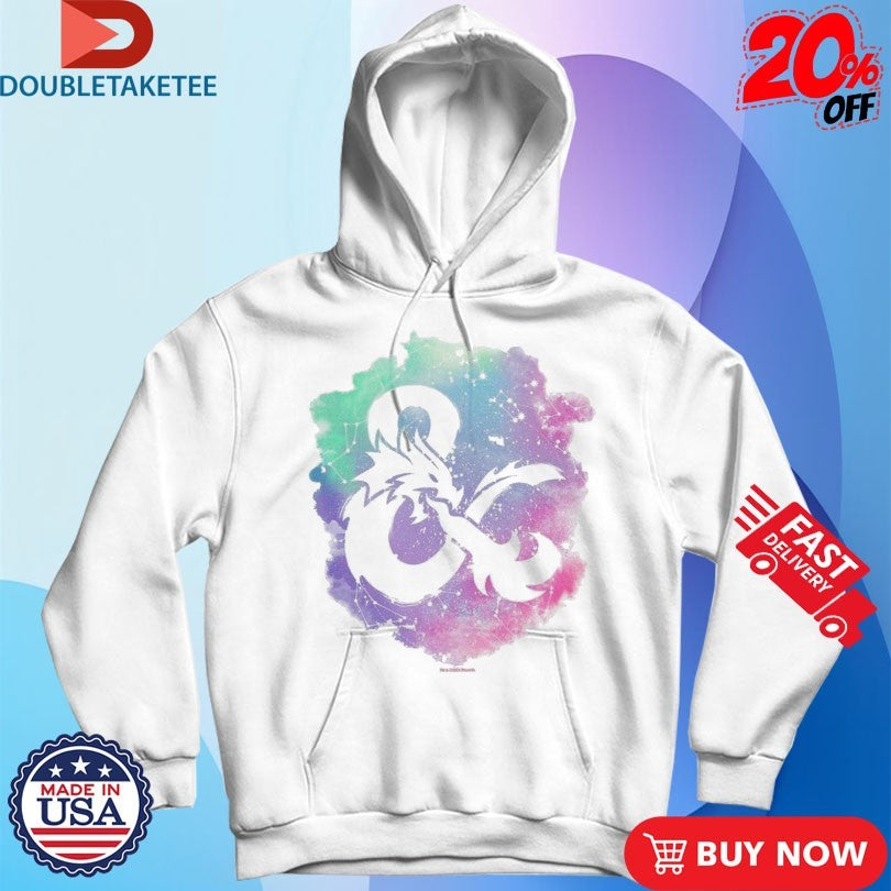 Official Dungeons &amp; Dragons Splash Pastel Logo Shirts